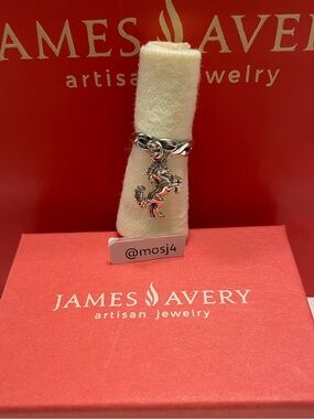 Retired James Avery Unicorn 🦄 Dangle Twist Ring